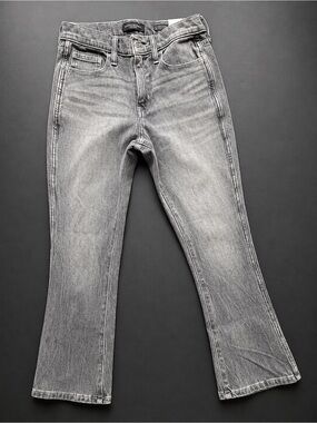 Banana Republic High-Rise Crop Boot Jeans Gray Wash Size 25P